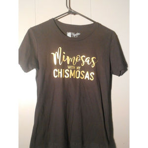 Mimosas with my Chismosas custom printed shirt size M